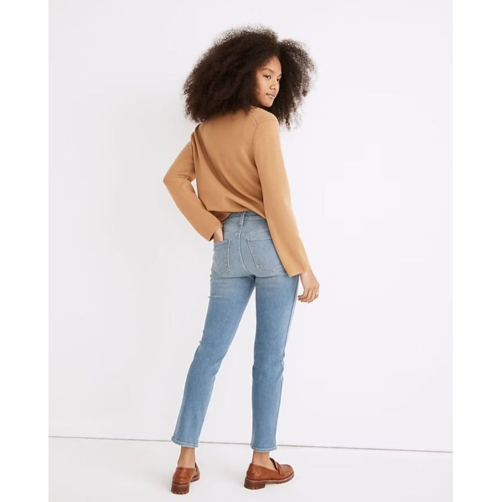 Madewell Petite Stovepipe Jeans in Euclid Wash Sz 26P NE064 - Picture 2 of 8